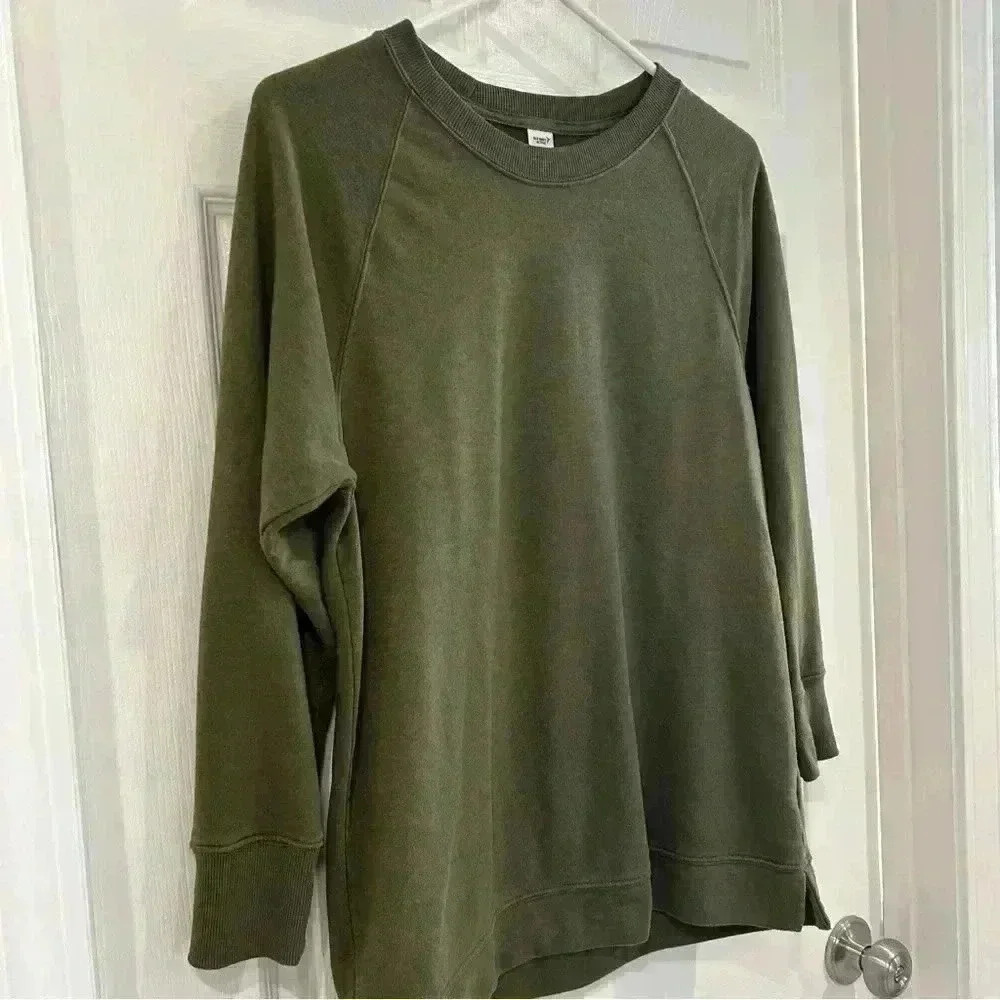 Old Navy Women Shirt Sz XS/Petite Green Active Long Sleeve Tunic Top Athleisure - Picture 3 of 7
